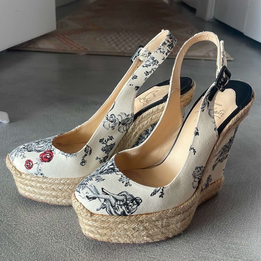 Christian Louboutin Toile Espadrille 39